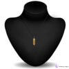 Golden calcite pendant