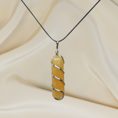 Golden Calcite Pendant